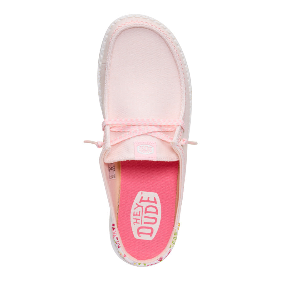 Wendy Slip Embroidered Floral - Pale Pink