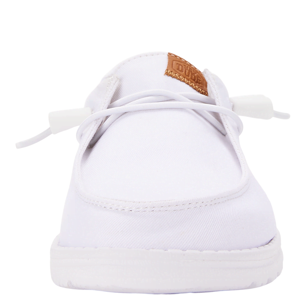 Wendy Stretch Canvas Wide - White
