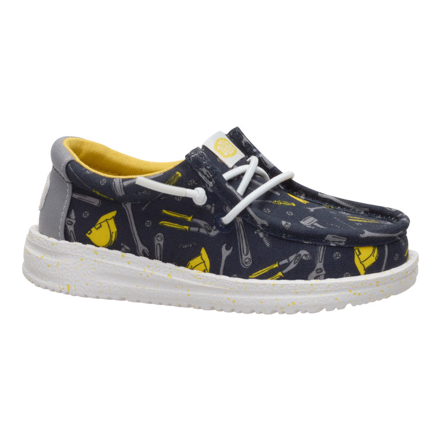 Wally Toddler Construction - Navy/Multi