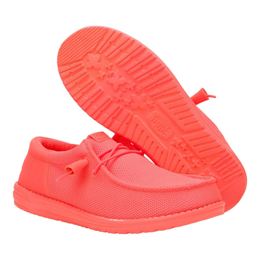 Wally Funk Mono - Fiery Coral