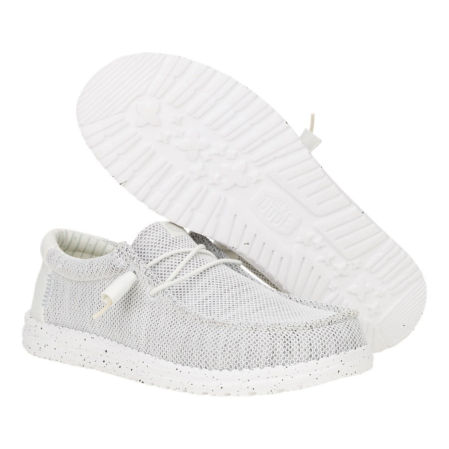 Wally Stretch Sox Wide - Storm White