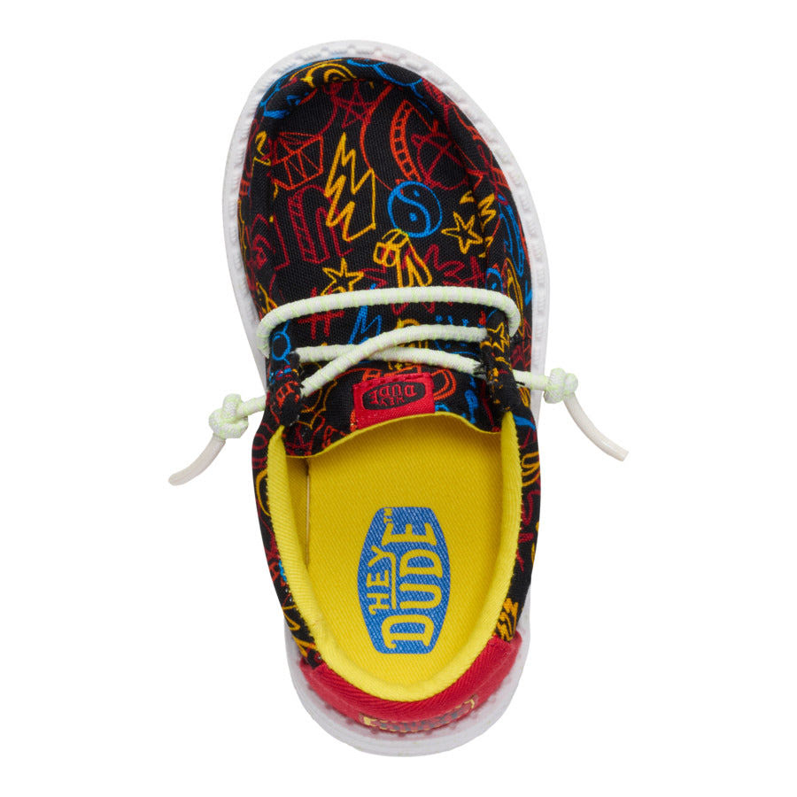 Wally Toddler Space Glow - Black/Red