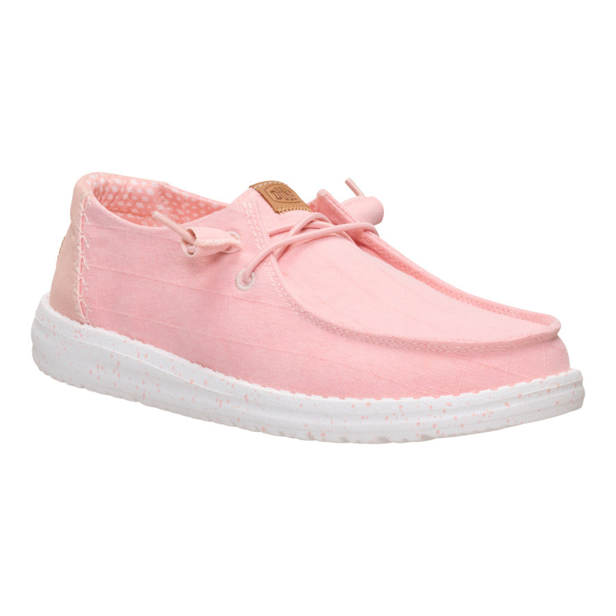 Wendy Chambray Grid - Pale Pink