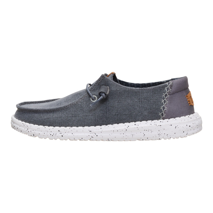 Wendy Chambray Grid - Charcoal
